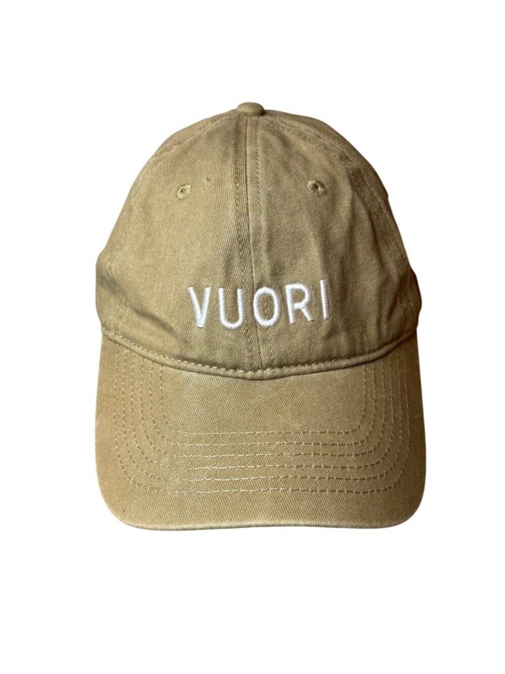 Vuori Camel Ball Cap Adjustable Unisex Cotton Logo Hat New With Tags